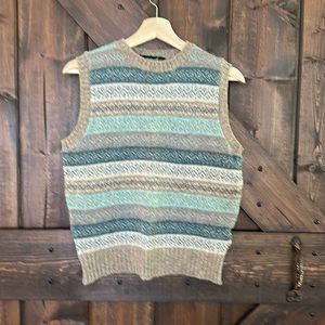 VTG LANDS’ END WOOL SWEATER VEST SIZE M